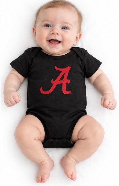 Black Alabama Crimson Tide A Infant Bodysuit 3–6 Months NWT