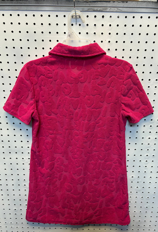 Shein Girls Jaded London pink graffiti embossed towelling playsuit Size11