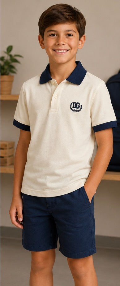 Dolce & Gabbana White Polo Shirt Size 8/10 New with Tags