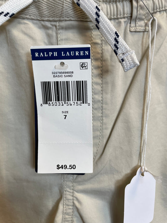 Ralph Lauren Basic Sand Shorts in Boys Size 7- New With Tag