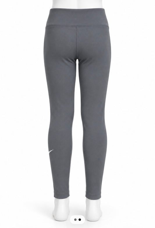 Nike girl's grey athletic leggings Size 10/12