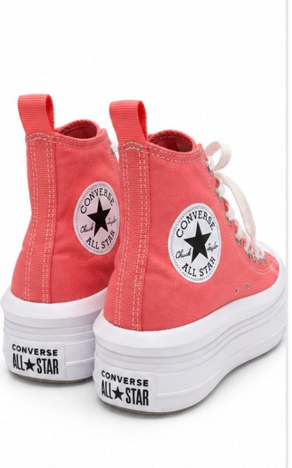 Converse Chuck Taylor All Star Move Sneaky Pink Platform Kids 5.5