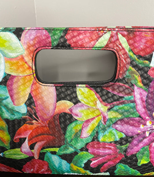 Floral Print Clutch- Excellent Condition
