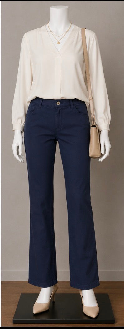 Emporio Armani Women’s Blue Designer Pants Size 30 / US 10