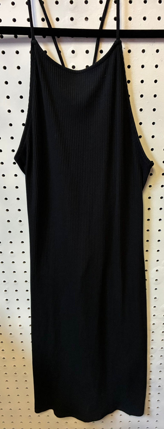 H&M Spaghetti Strap Black Dress Size Medium