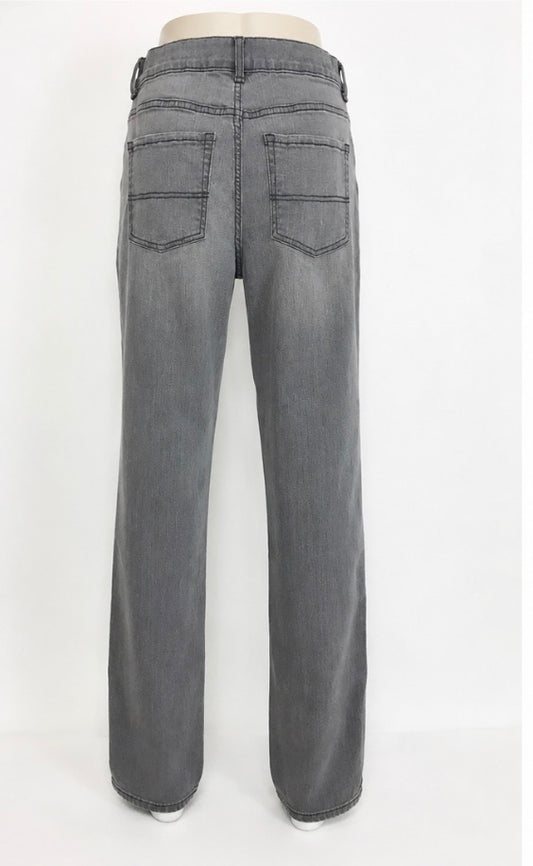 The Children’s Place Boys Gray Stretch Straight Leg Jeans – Size 12