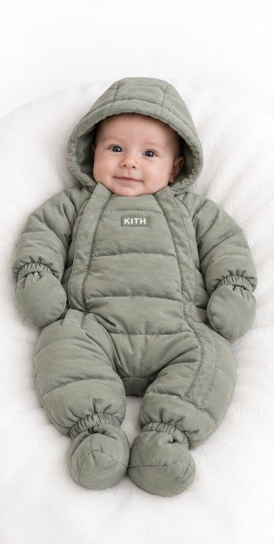 Kith Baby Soft Quilted Puffer Coverall Cavan 0–3 Months NWT