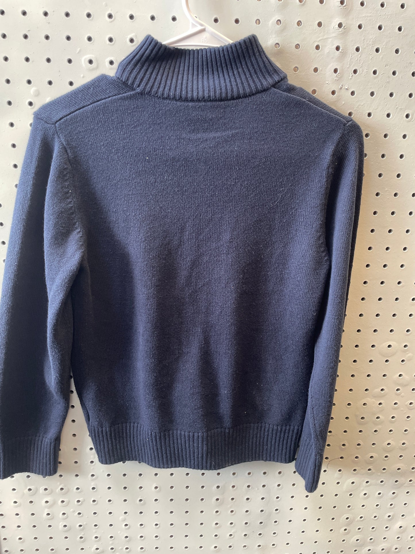 Children Place Zip Up Sweater - Navy Blue Boys Size 7/8