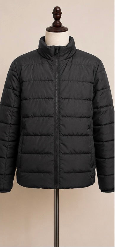 The Children’s Place Boys Black Quilted Puffer Jacket Size XL 14