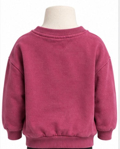 Nike Toddler Girls Berry Pink Swoosh Sweatshirt Size 2T