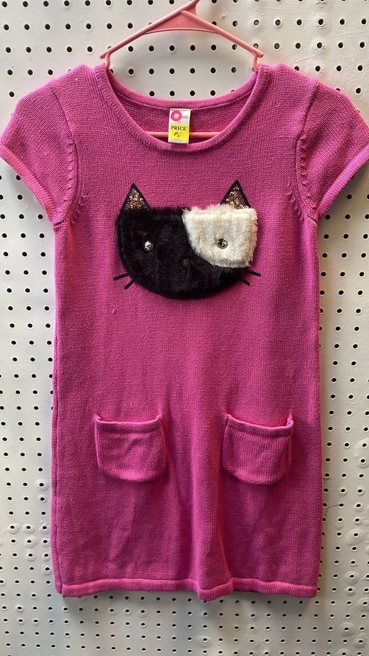 Gymboree 
Girls  Size 10 
Pink Kitty Sweater Dress