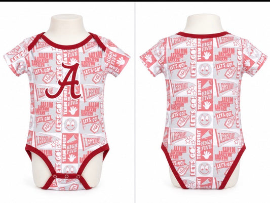 Alabama Crimson Tide Infant Game Day Bodysuit 3–6 Months NWT