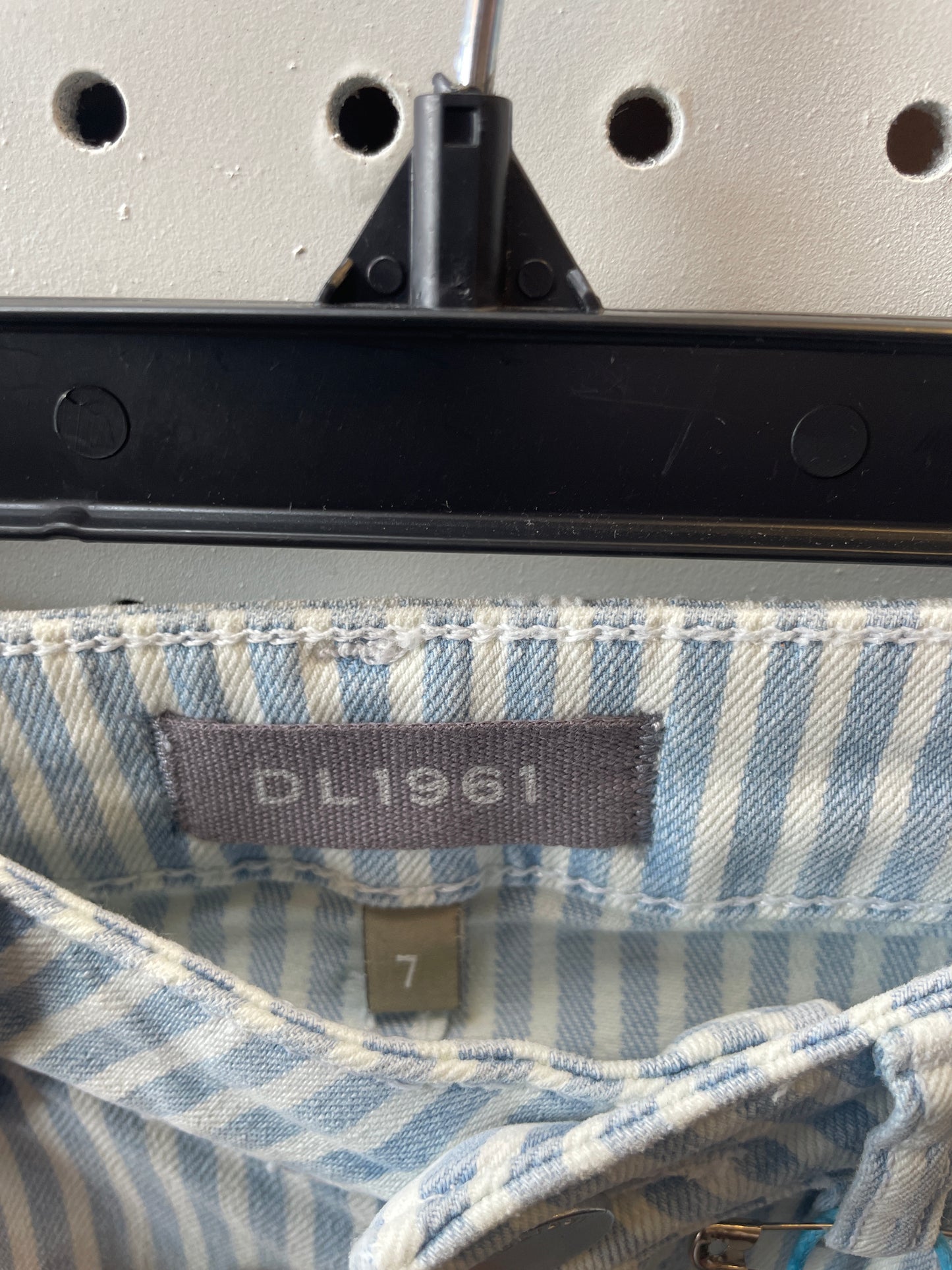 DL 1961 Girls Size 7 Chloe Striped Skinny Jeans- New with Tag
