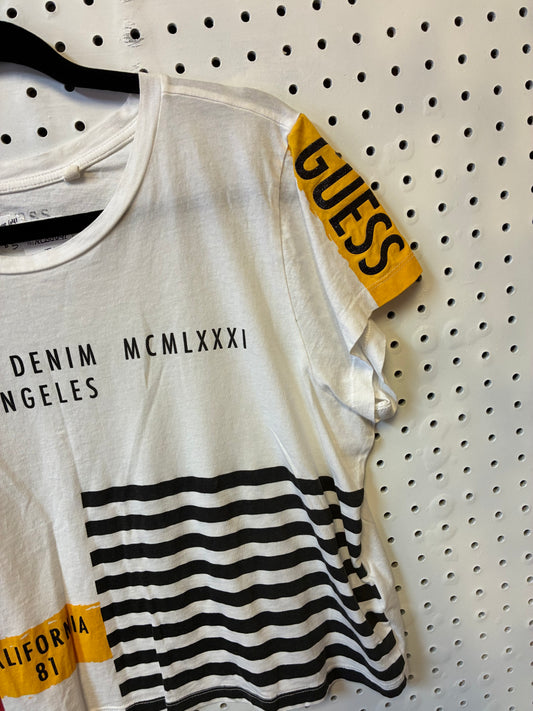 Guess Los Angeles Color block T-shirt -Size Women XL