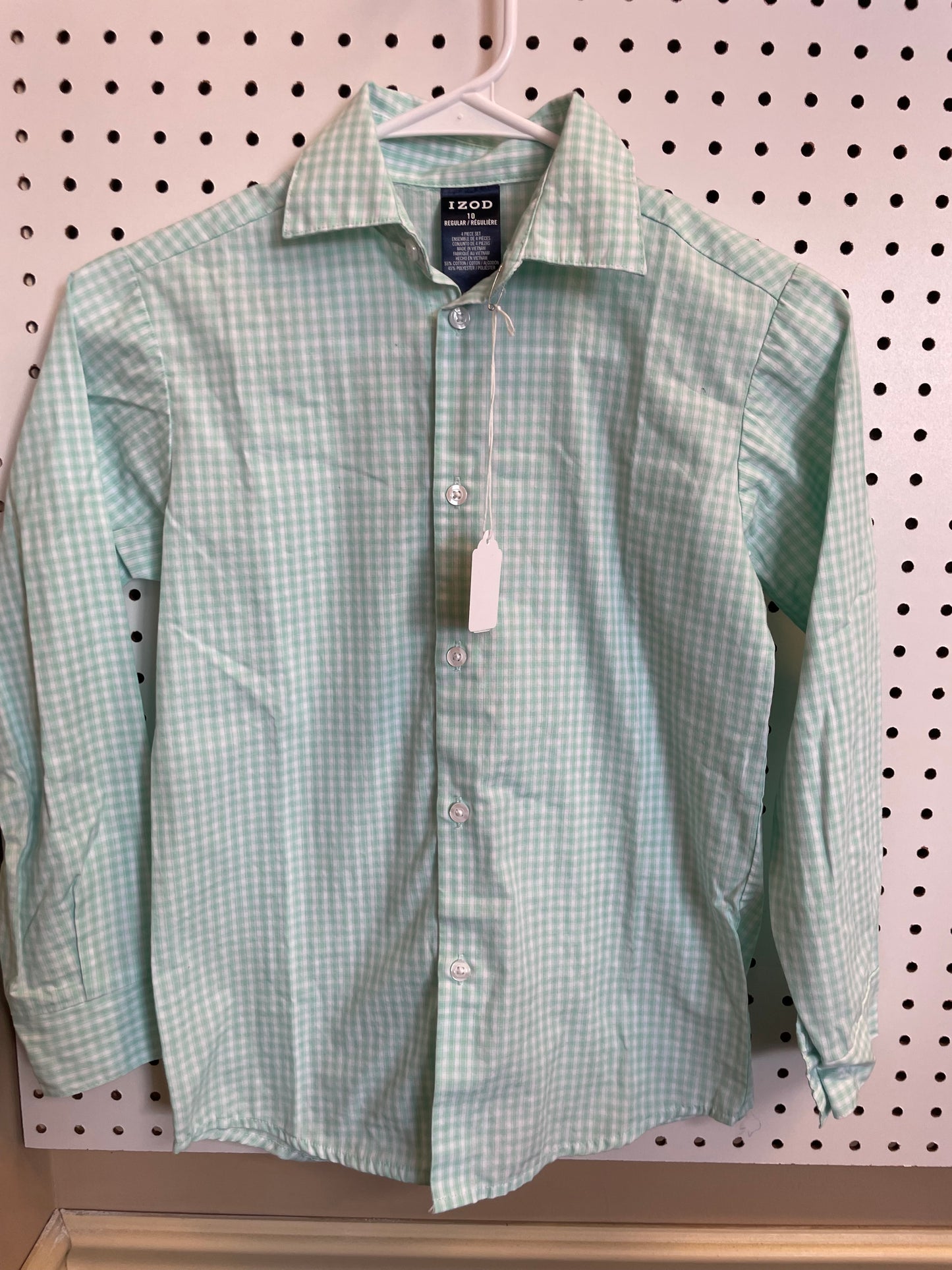 Izod Boys’ Button Down Long Sleeve Top Size 10 Condition- Great