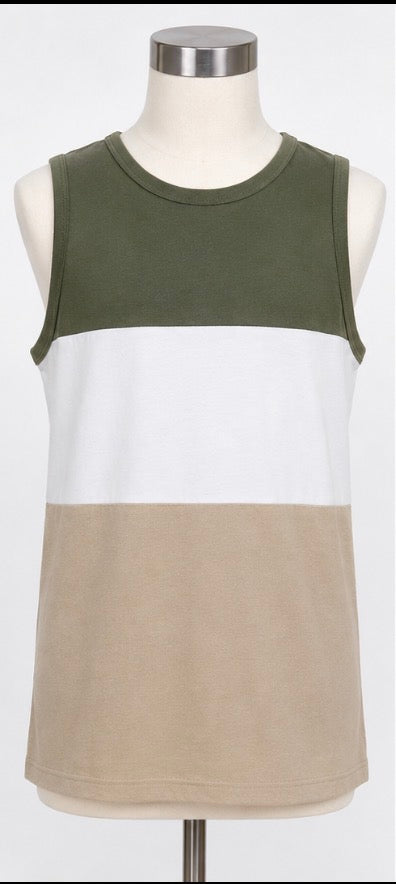 The Children’s Place Boys Color Block Tank Top – Size 14