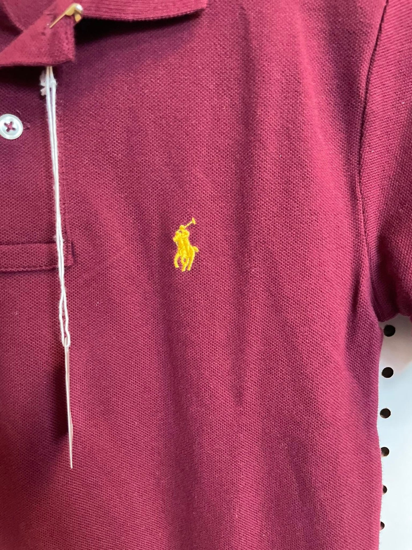 Ralph Lauren Burgundy Polo Boys Size 8-Excellent Condition