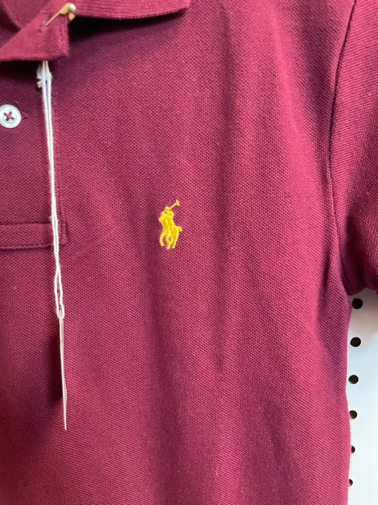 Ralph Lauren Burgundy Polo Boys Size 8-Excellent Condition