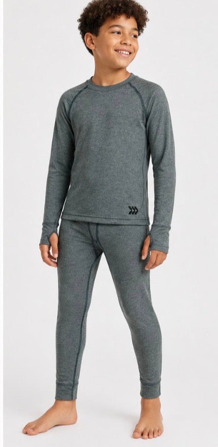 All in Motion Boys Mid-Weight Thermal Base Layer Set – XL (14) – Gray (New n Pack)