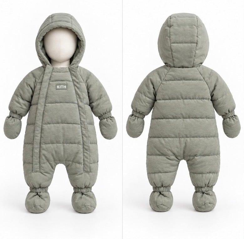 Kith Baby Soft Quilted Puffer Coverall Cavan 0–3 Months NWT