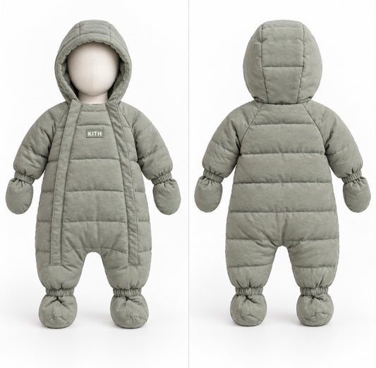 Kith Baby Soft Quilted Puffer Coverall Cavan 0–3 Months NWT