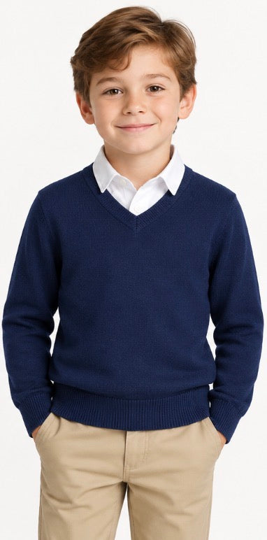 Children Place Uniform Longsleeve Sweater -Boys 7/8