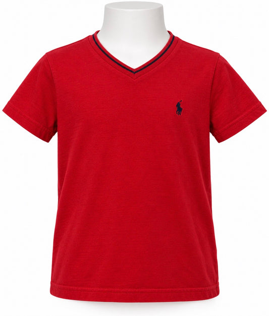 Polo Ralph Lauren Boys' Red Polo T-Shirt – Size 5 – Great Condition!