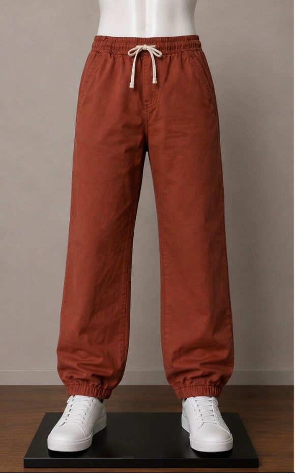 Cat & Jack Boys – Rust/Burnt Orange Pull-On Jogger Pants
Size: 14