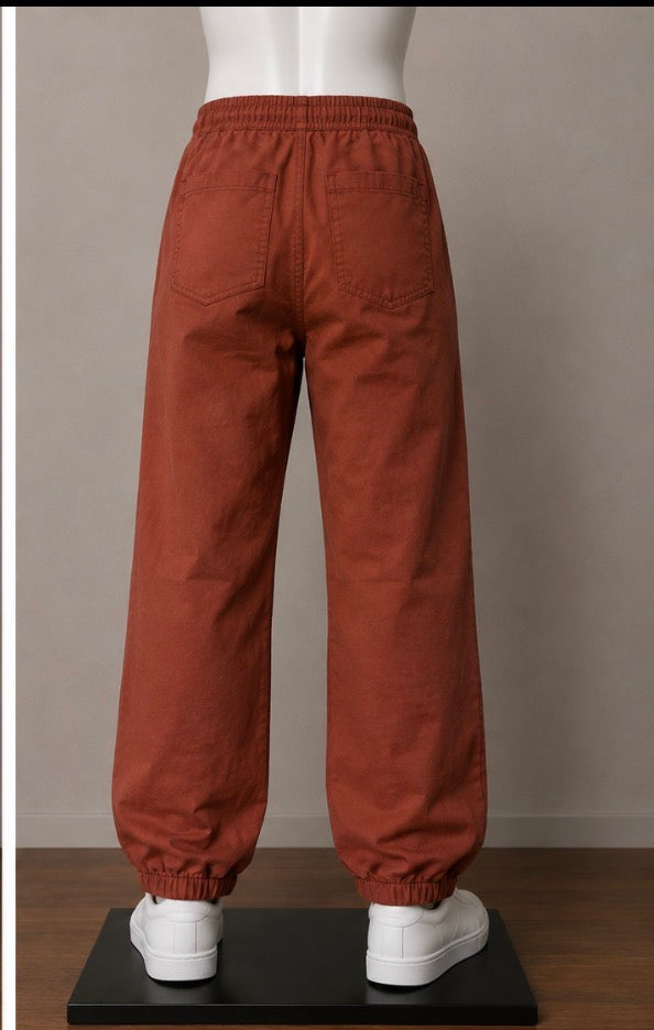 Cat & Jack Boys – Rust/Burnt Orange Pull-On Jogger Pants
Size: 14