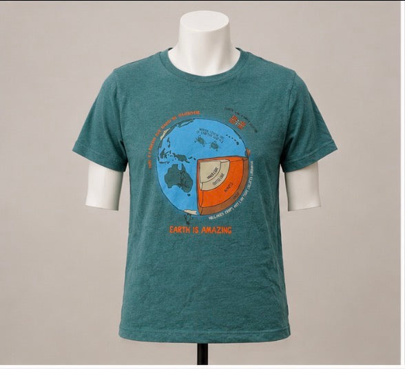 Cat & Jack Boys XL 14 Earth Is Amazing Graphic T-Shirt – Teal