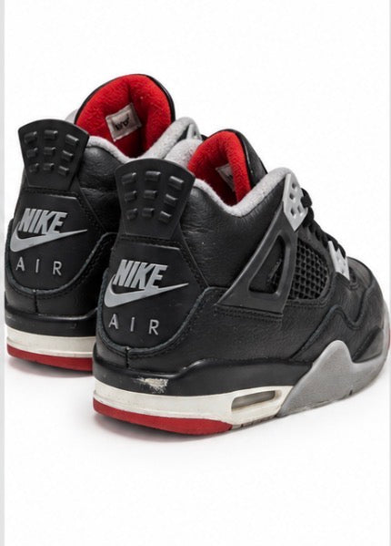 Nike Air Jordan 4 Retro Bred Boys Sneakers Size 4Y