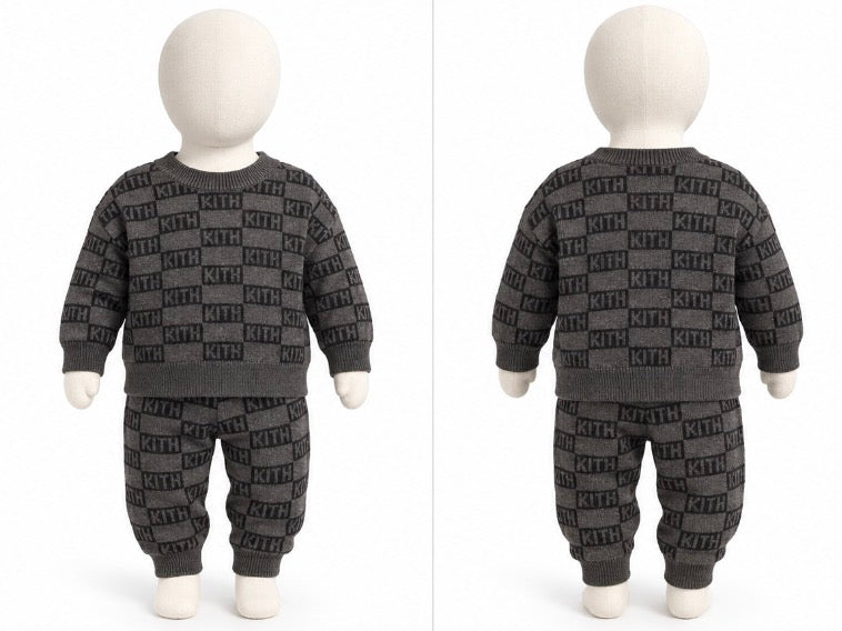 Kith Baby Monogram Knit Sweater Jogger Set 3–6 Months NWT
