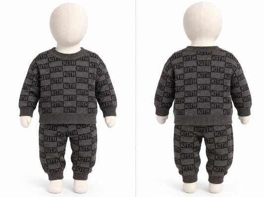 Kith Baby Monogram Knit Sweater Jogger Set 3–6 Months NWT