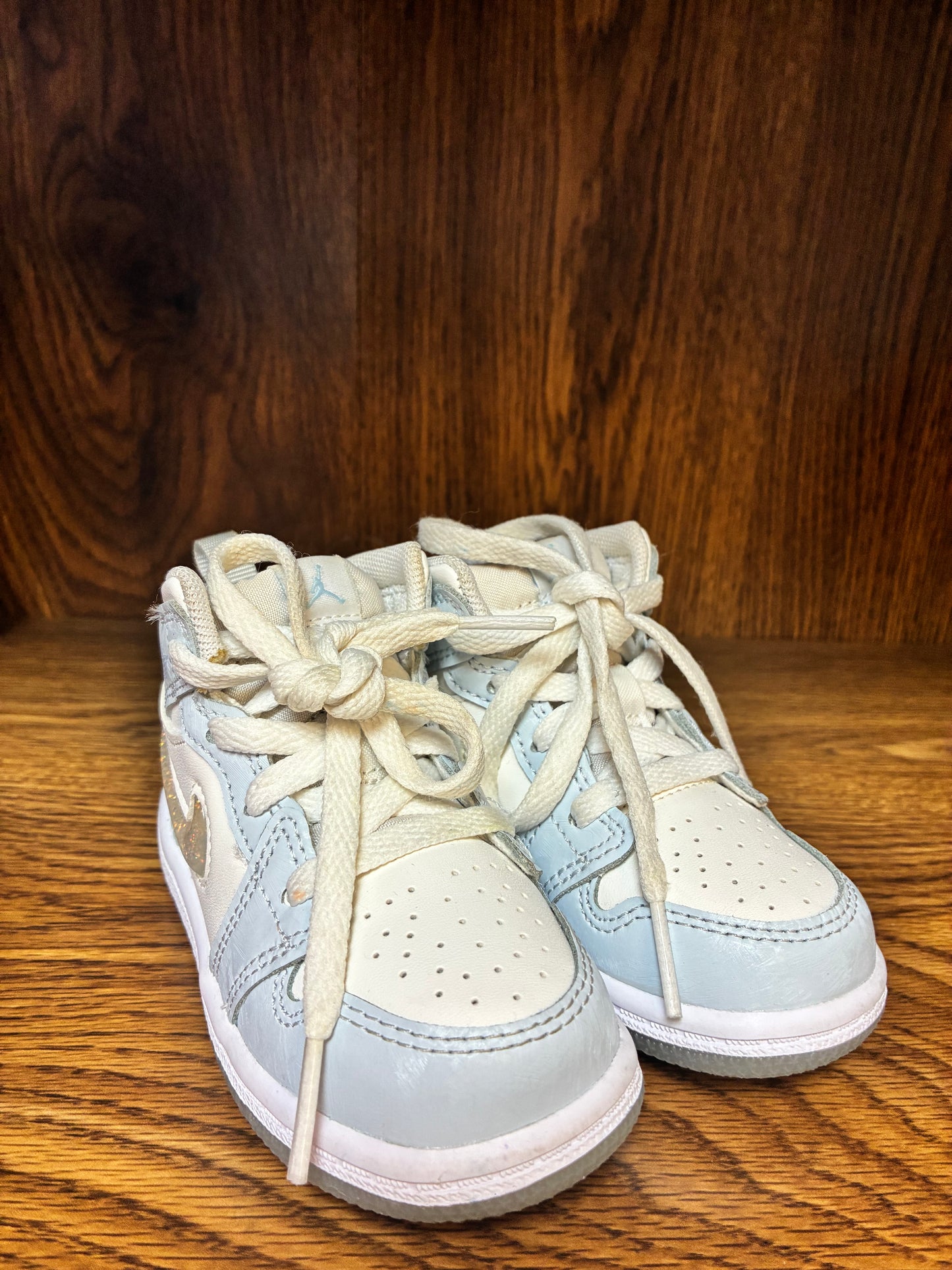 Nike Air Jordan Toddler Girls Size 6C – Glitter Swoosh Sneakers