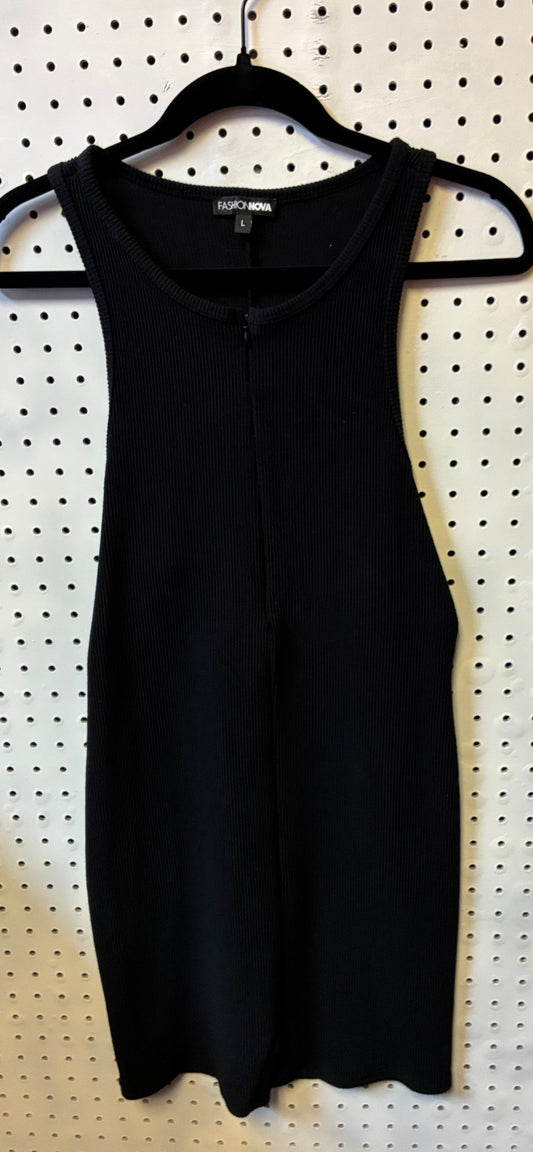 Fashion Nova ~Zarah Snatched Romper - Black Size Large