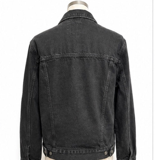 Old Navy Washed Black Denim  Jacket Size 10/12