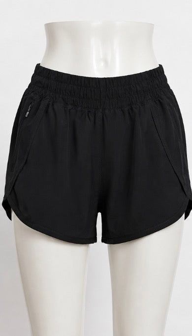 Avia Women’s Black Athletic Running Shorts – Medium 8–10