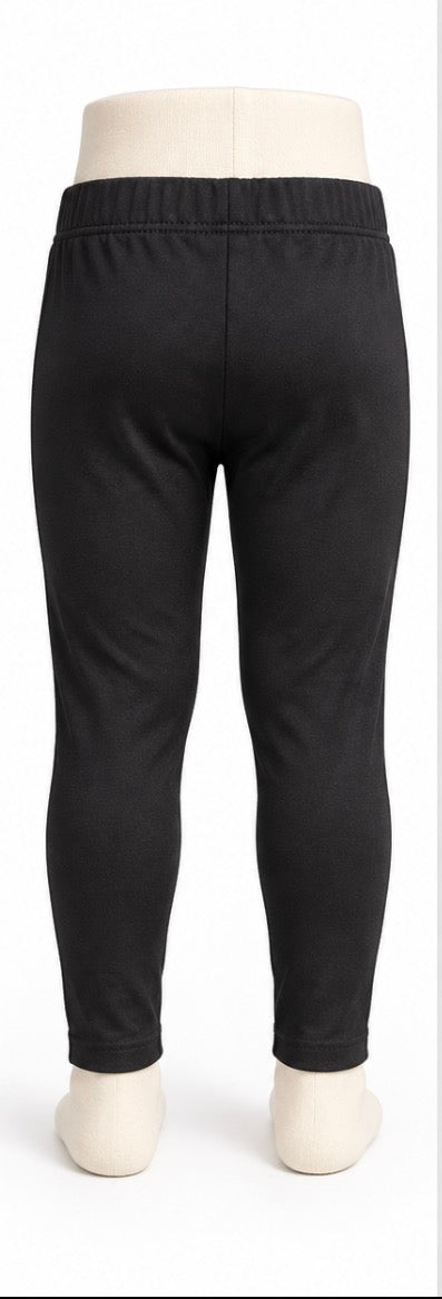 Nike Girls Black Athletic Leggings Purple Swoosh Size 2T