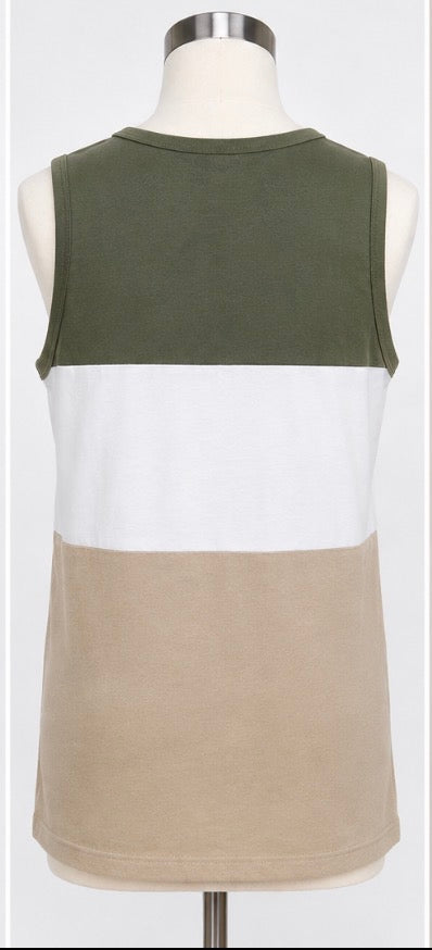 The Children’s Place Boys Color Block Tank Top – Size 14