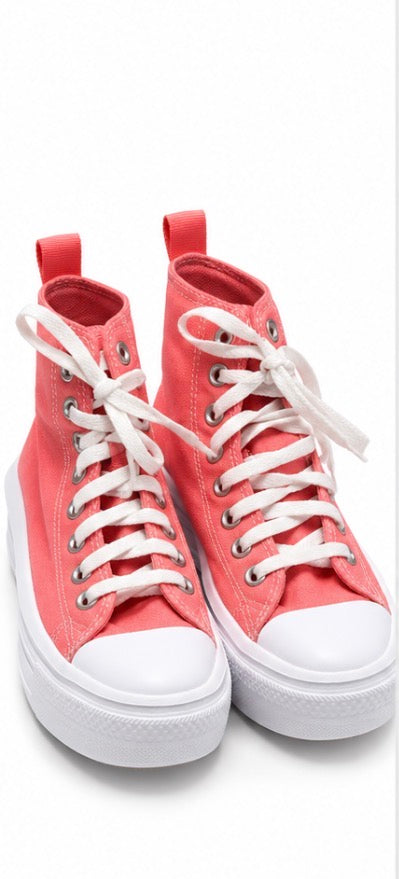 Converse Chuck Taylor All Star Move Sneaky Pink Platform Kids 5.5