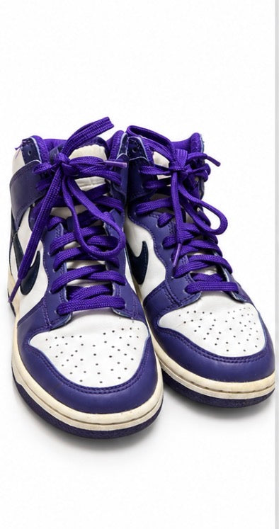 Nike Dunk High Electro Purple Girls Sneakers Size 5.5Y