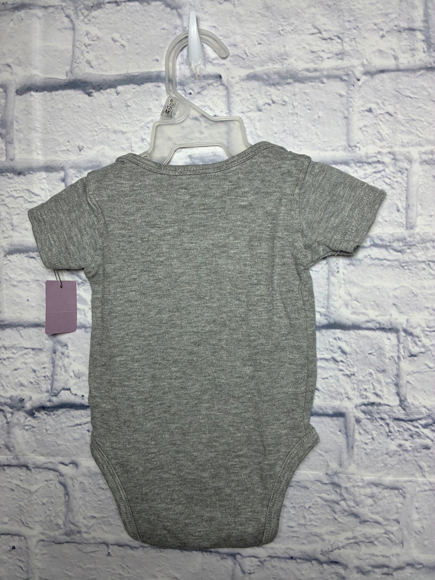 Infant Alabama Crimson Tide Dynamic Duo Bodysuit in a gray color with a three-snap bottom and a lap shoulder neckline -3/6Mons