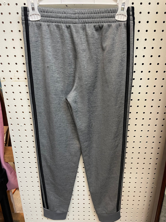Adidas Boys’ Sweatpants, Gray & Black, Size 10/12.