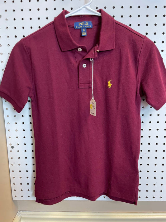 Ralph Lauren Burgundy Polo Boys Size 8-Excellent Condition