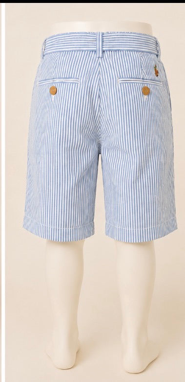 Polo Ralph Lauren boys’ light-blue and white striped shorts in size 10