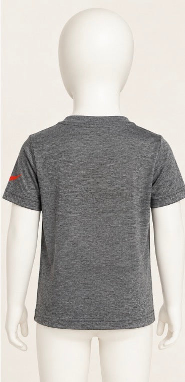 Nike Dri-FIT Toddler Boys Graphic T-Shirt Gray Red Size 2T