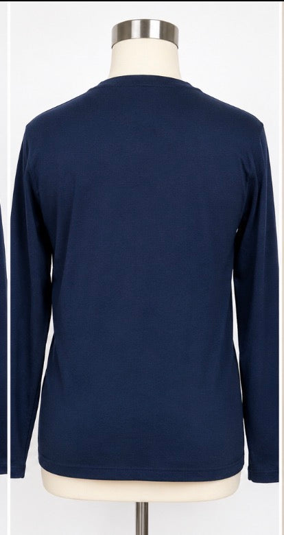 Cat & Jack Boys Navy Blue Long Sleeve Shirt – Size XL (14)