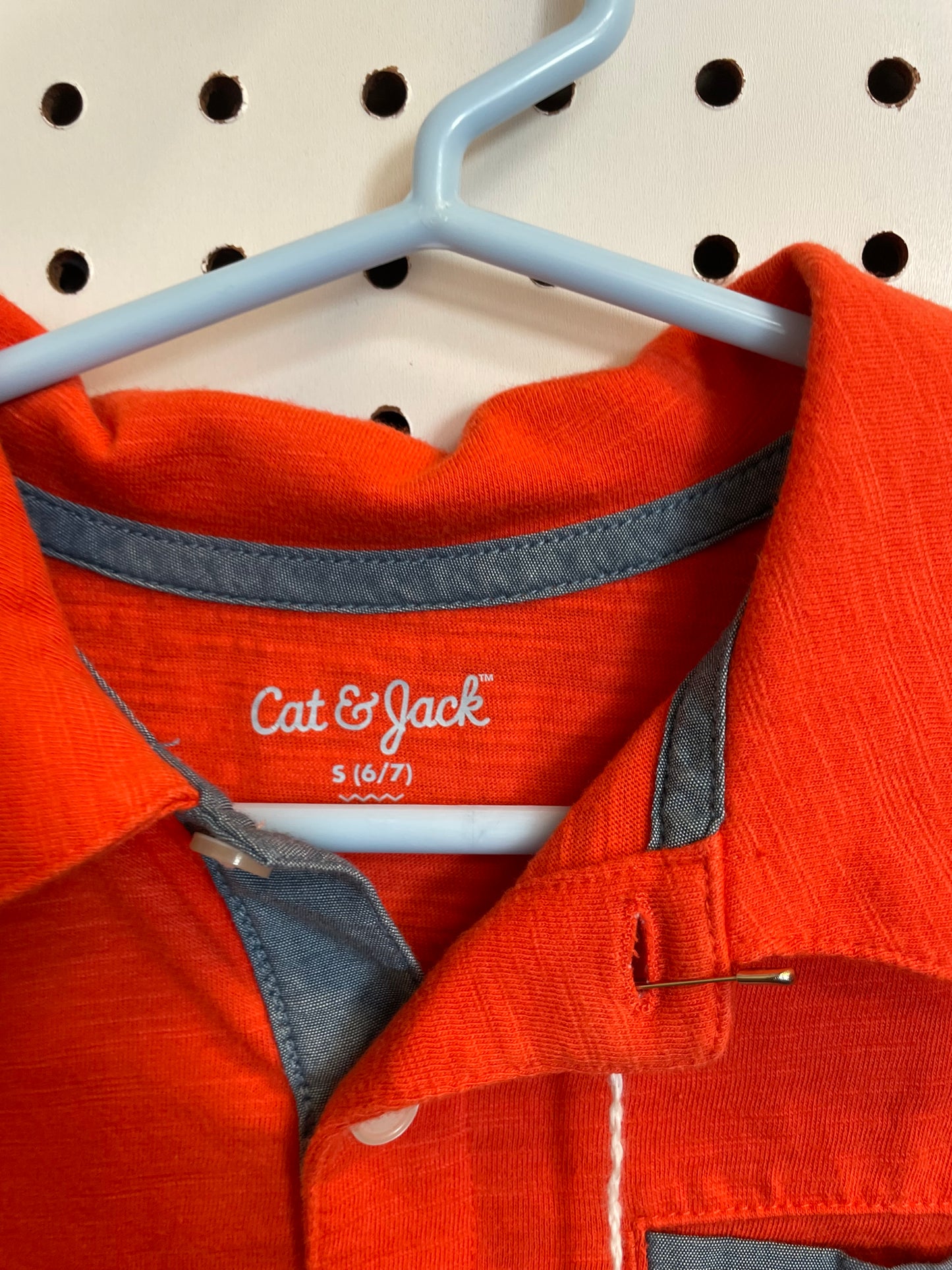 Cat & Jack Orange Top Size 6/7