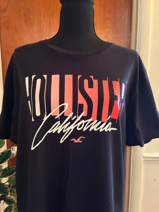 Hollister California B Men's T-shirt / Black / Size: Large