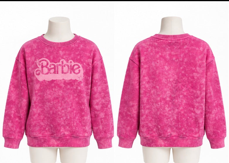 Kid Barbie Pullover Sweatshirt Girl Size 12